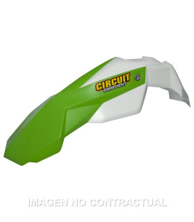 Guardabarros Delantero Circuit Stealth Blanco/Verde
