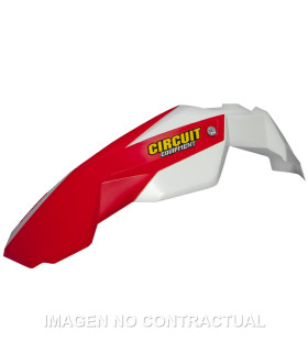 Guardabarros Delantero Circuit Stealth Blanco/Rojo