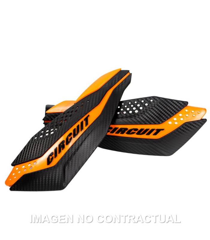 Paramanos Circuit Dakar Carbon-naranja Con kit de montaje incluido