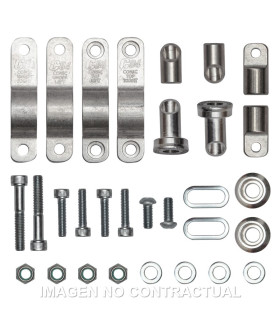 Kit montaje paramanos Circuit P4 para manillares de aluminio de D 22 mm