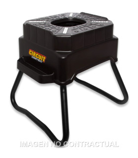 Caballete Circuit cubic H. 42 cm Negro/Blanco