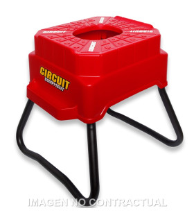 Caballete Circuit cubic H. 42 cm Rojo/Blanco