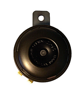 Claxon japonés Nikko negro 12V - CC 3,0A - 100dB/415Hz - Ø 65 mm.