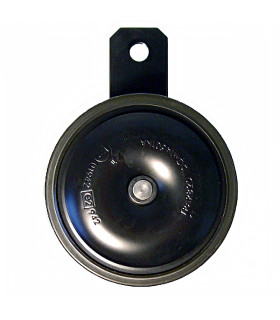 Claxon japonés Nikki negro 12V - CC 3,0A - 105dB/415Hz - Ø 85 mm. - (tono alto)