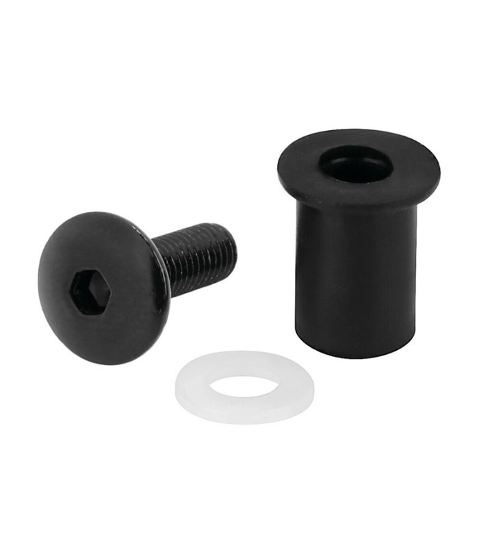 KIT TUERCAS GOMA C/TORNILLOS+ARANDELAS LAMPA NEGRO