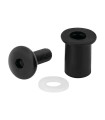 KIT TUERCAS GOMA C/TORNILLOS+ARANDELAS LAMPA NEGRO