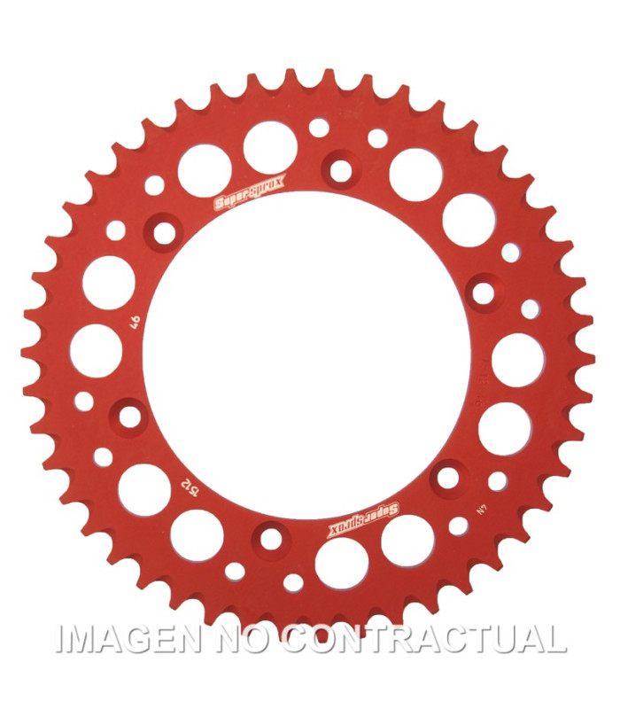 Corona Supersprox Aluminio Roja 46 D