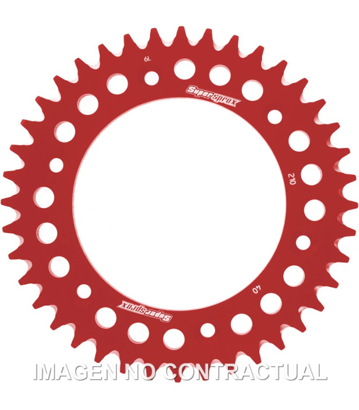 Corona Supersprox Aluminio Roja 40 D