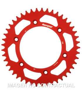 Corona Supersprox Aluminio Roja 45 D
