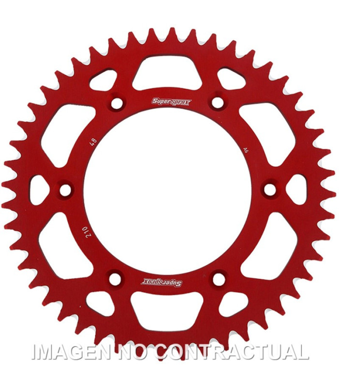 Corona Supersprox Aluminio Roja 48 D