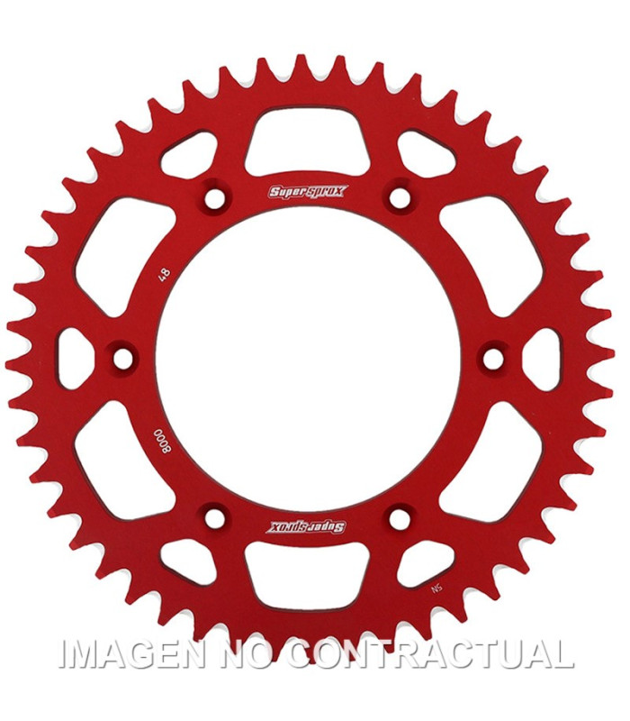 Corona Supersprox Aluminio Roja 48 D