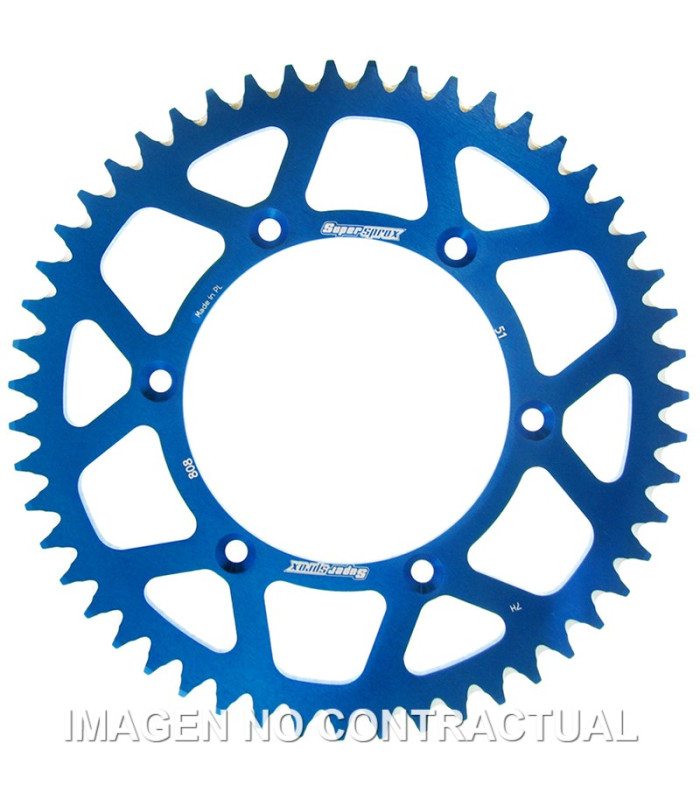 Corona Supersprox Aluminio Azul 51 D