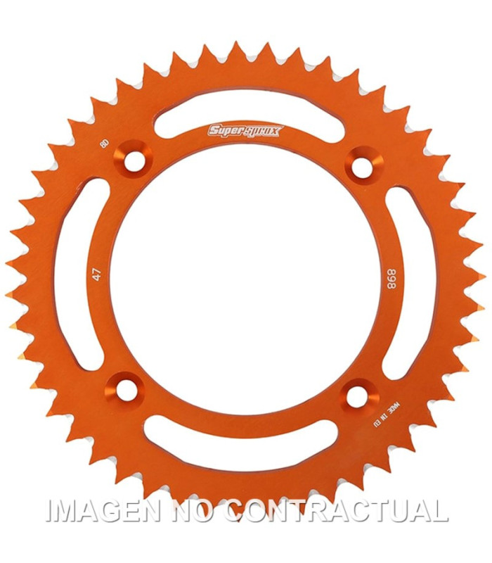 Corona Supersprox Aluminio Naranja 47 D