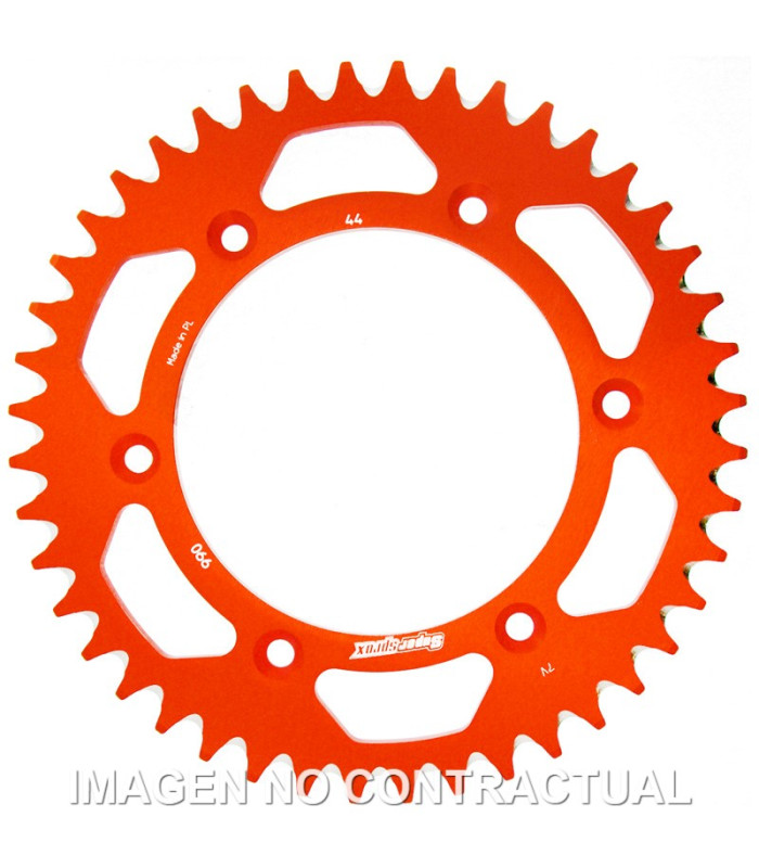 Corona Supersprox Aluminio Naranja 44 D