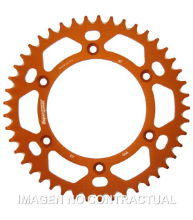 Corona Supersprox Aluminio Naranja 45 D