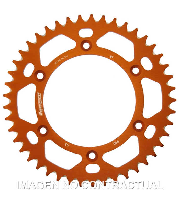 Corona Supersprox Aluminio Naranja 45 D