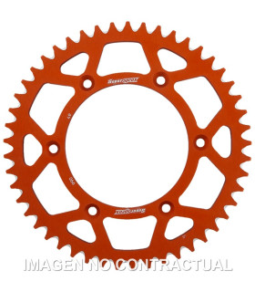 Corona Supersprox Aluminio Naranja 49 D
