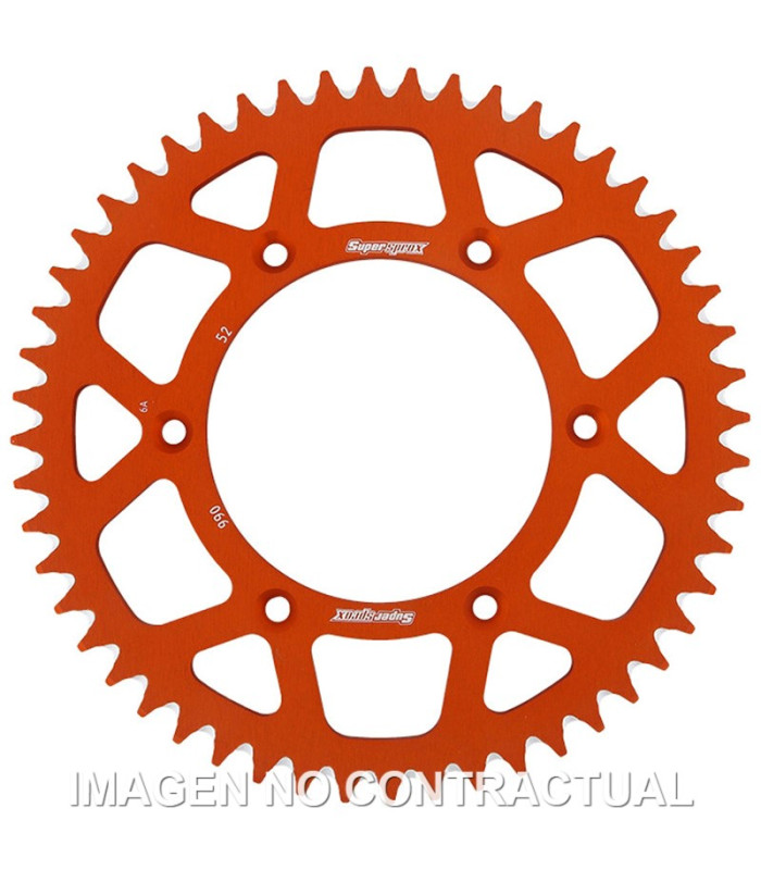 Corona Supersprox Aluminio Naranja 52 D