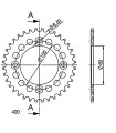 Corona Supersprox Aluminio Honda 420 x 36
