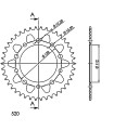 Corona Supersprox Aluminio Yamaha 520 x 41
