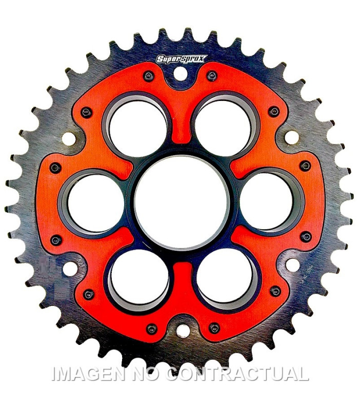 Corona Supersprox stealth Ducati 525 x 43 RED
