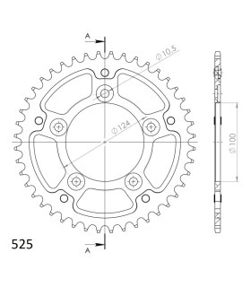 CORONA SUPERSPROX STEALTH DUCATI 525 x 43