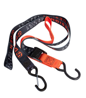 Correa de transporte Up design negra-naranja
