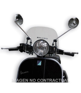 Cúpula Malossi Sport Screen Transparente Vespa PX 125/150/200