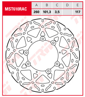 Disco de freno TRW MST 610 RAC