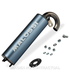 Silencioso aluminio Malossi escape Flip Homologado