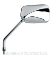 Espejo HERT cromado Moto Custom Izquierdo