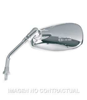 Espejo HERT Cromado Moto Custom Izquierdo