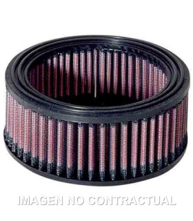 Filtro aire K&N redondo D. Int. 103mm D. Ext. 135mm