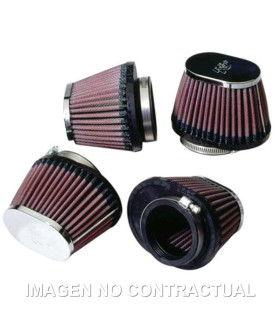 Filtros de potencia K&N D. 54mm. Tapa cromada