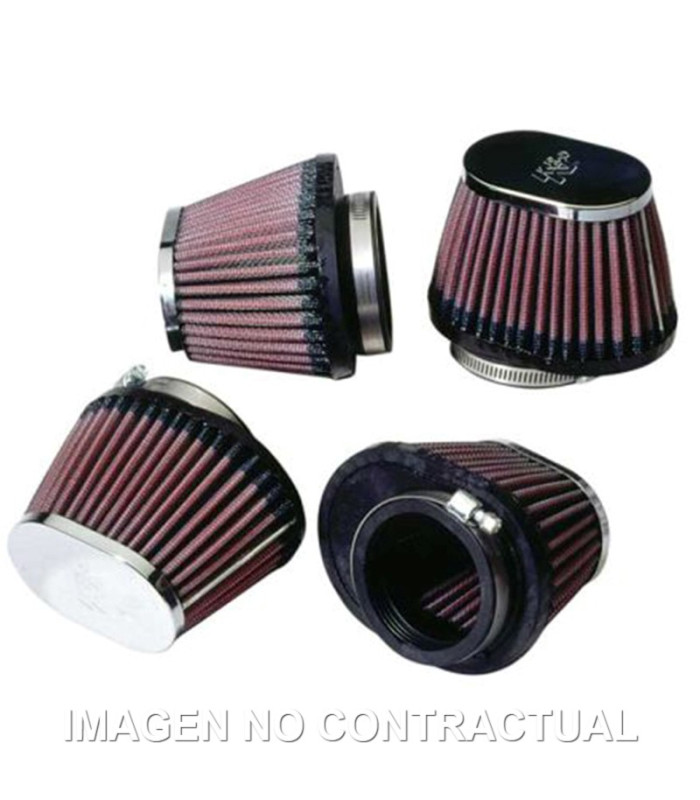 Filtros de potencia K&N D. 54mm. Tapa cromada