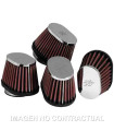 Filtros de Potencia K&N Ovales Cromados D.51 mm