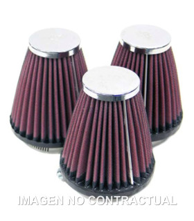 Filtro Potencia K&N Universal D. INT. 70 MM OVALADO