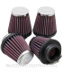 Filtros de Potencia K&N Universales Cromados