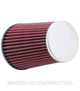 Filtro de potencia K&N goma c/Tapa cromada D.70mm