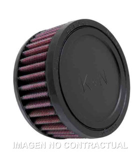 Filtro de aire K&N Universal de goma 1-11/16'FLG, 4'OD, 2'H