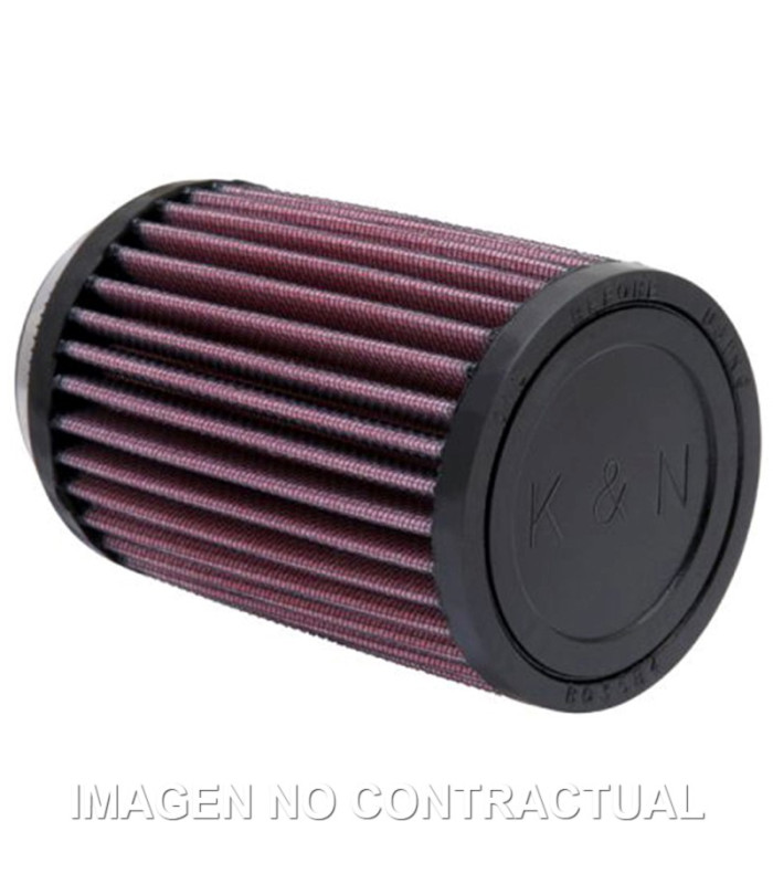 Filtro Potencia K&N Cilíndrico Tapa Goma D. 62 mm