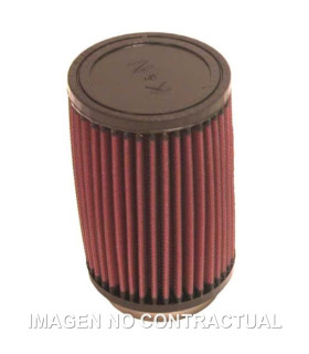 Filtro Potencia K&N Cilíndrico Tapa Goma D. 73 mm