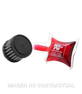 Filtro aire K&N Universal goma 5,8'FLG, 1-3/8'