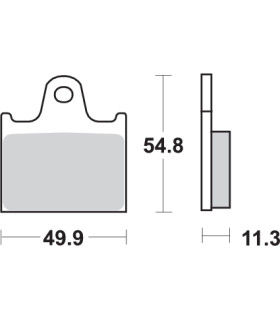 Pastilla de freno SBS P573-LF
