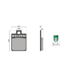 Pastilla Freno Malossi Brake Pads SYM JET 14 125