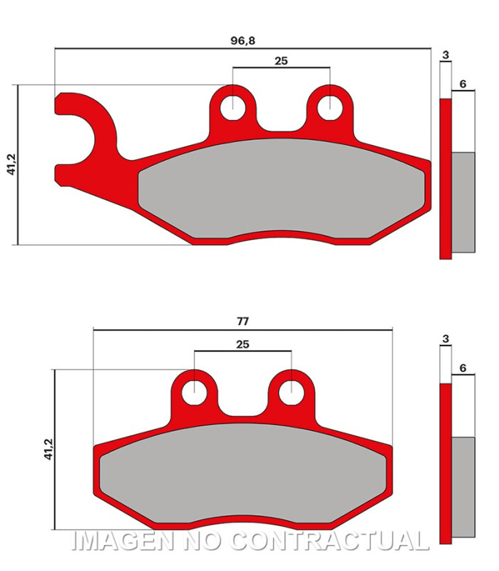 Pastilla Freno Malossi Brake Pads MHR APRILIA SPORTCITY ONE 125