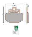 PASTILLA FRENO MALOSSI BRAKE PADS MHR SYNT PIAGGIO