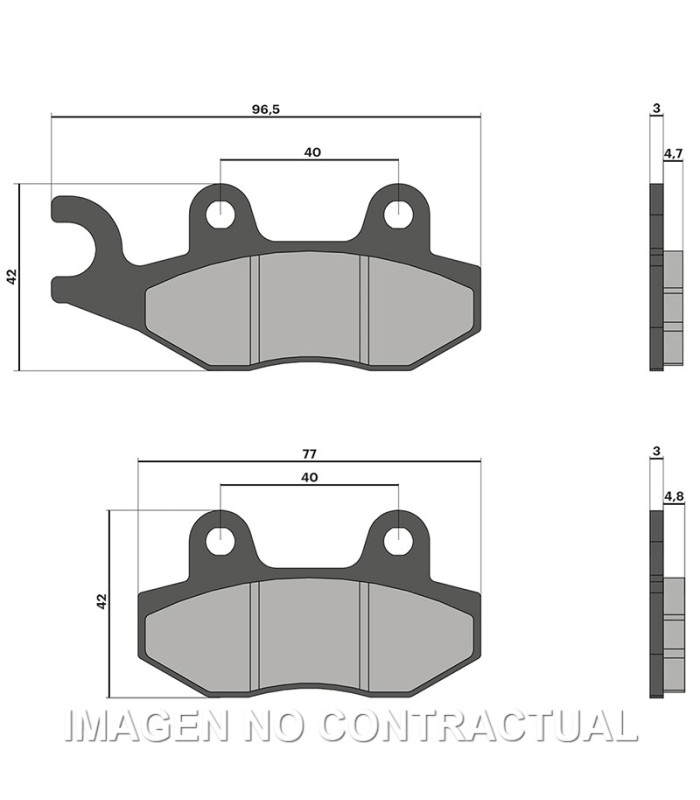 PASTILLAS FRENO MALOSSI BRAKE PADS APRILIA RS 125