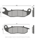 PASTILLA FRENO MALOSSI BRAKE PADS DELANTERA PIAGGIO MEDLEY
