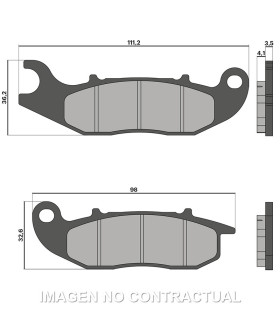 PASTILLA FRENO MALOSSI BRAKE PADS DELANTERA PIAGGIO MEDLEY